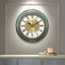 European style light luxury wall clock Living room decoration atmospheric personality watch fashion creative American clock Household art hanging watch