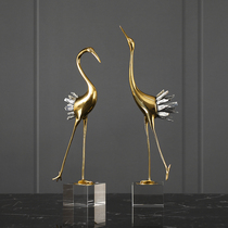 Creative Fairy Crane Swing Piece Home Decoration Nordic Living Room Desktop Decoration Modern Light Extravagant TV Cabinet Furnishing Handicraft