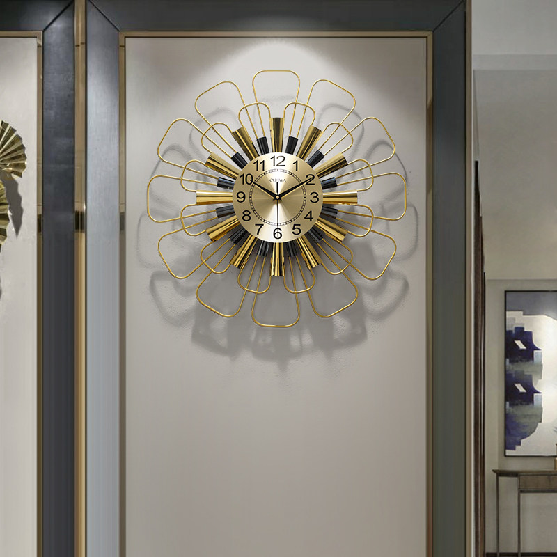 Modern light extravagant hanging wall hanging clocks Living room clocks and watches Home Creative fashion Clock hanging wall Atmospheric Wall Decoration Hanging Watch