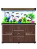 Fish Tank with Cabinet for Living Room, Small to Medium-Sized, Household Floor-Standing, No Need to Change Water, Glass Aquarium, 2023 New Model, Creative Goldfish Tank