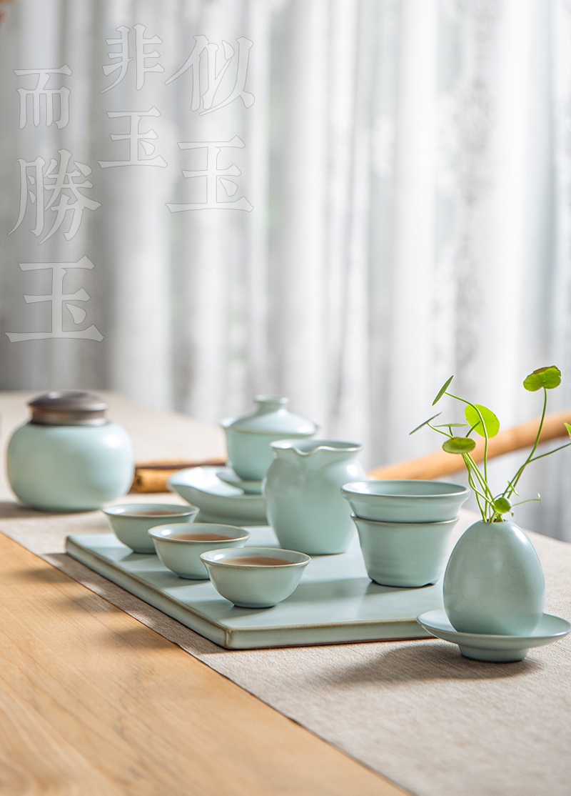 Beautiful home your up tea set kung fu tea cups household make tea tea tureen of pottery and porcelain of a complete set of the home