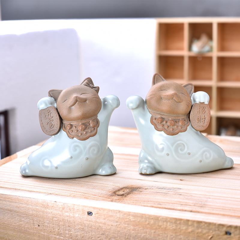 Beautiful home tea pet boutique furnishing articles your up play creative tea home furnishing articles furnishing articles plutus cat ceramics