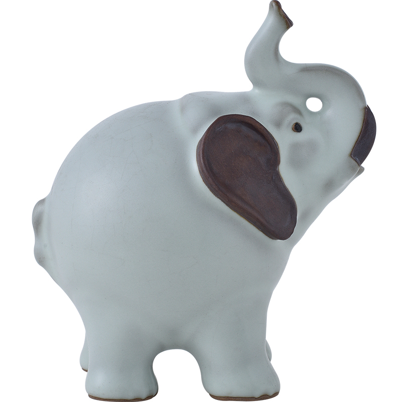 Furnishing articles pet boutique beauty home your up tea to raise household ceramic elephant play purple sand tea tray tea tea accessories