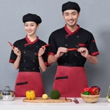 Западный ресторан шеф-повар рабочая одежда мужская одежда для кухни с короткими рукавами.
