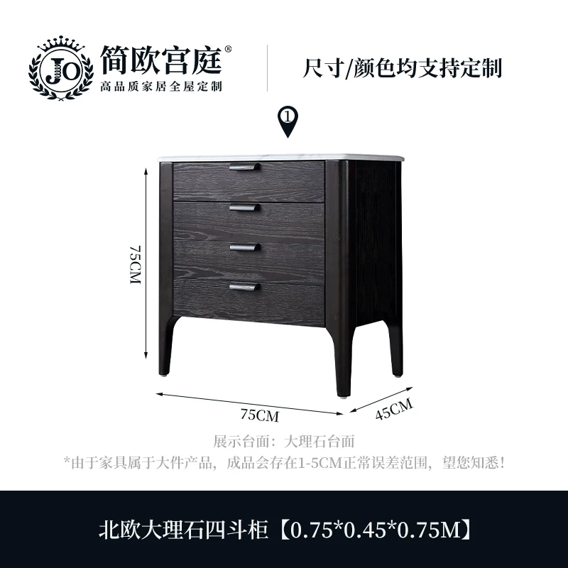 简欧宫庭 Solid wood TV cabinet coffee table combination living room simple modern designer furniture and minimalist cabinet