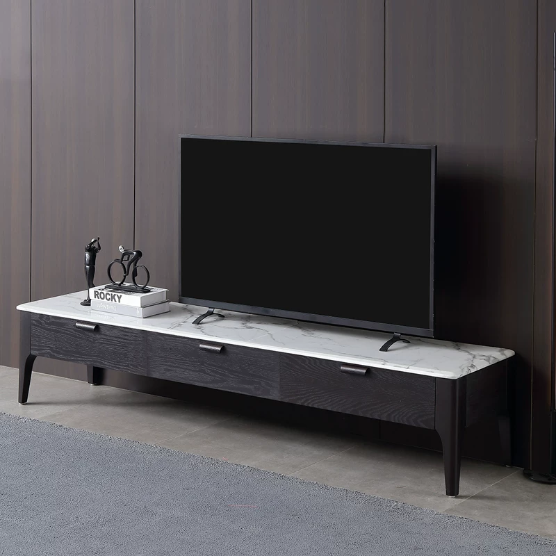 简欧宫庭 Solid wood TV cabinet coffee table combination living room simple modern designer furniture and minimalist cabinet