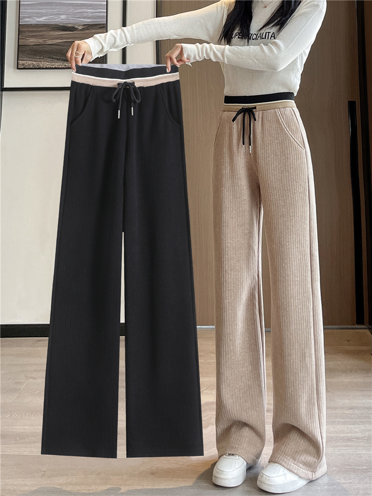 秋冬阔腿裤女2023新款加绒保暖显瘦神裤来了。