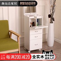 Makeup cabinet dresser bedroom modern simple mini solid wood simple multi-functional princess ins net red dressing cabinet