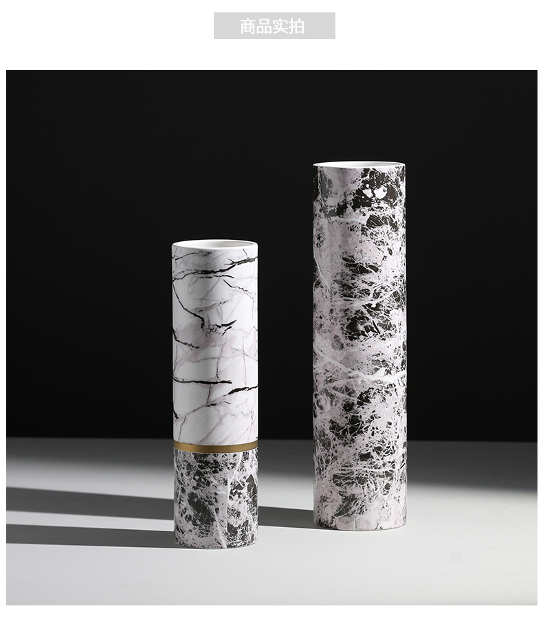 Designer vase furnishing articles insert ceramic vase example room soft light sitting room of large vase decoration key-2 luxury ornament