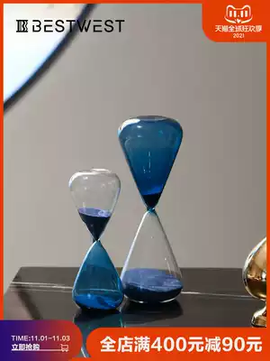 BEST WEST creative personality hourglass ornaments time 30 minutes timer home soft decoration light luxury style