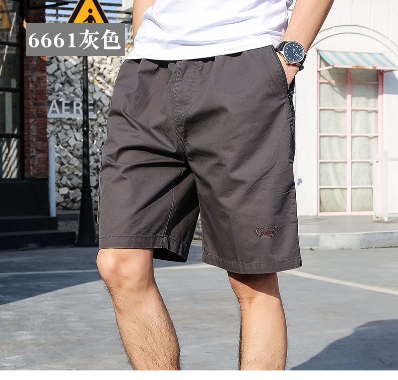 Mùa hè người đàn ông trung niên của cha mặc quần short cotton lỏng 40 tuổi 50 trung niên thường năm quần quần mặc 衩