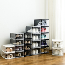 Thickened shoe box storage box transparent drawer type plastic shoe rack simple sneakers shoes shoe cabinet finishing storage artifact