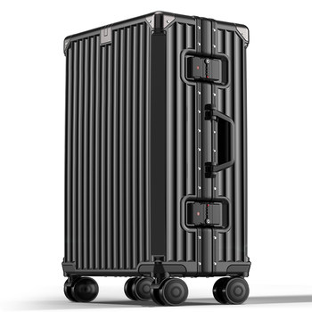 Aluminum Frame Large-Capacity Suitcase for Women 2024 New Model Sturdy and Durable Trolley Suitcase for Men Travel Password Lock Carry-On Suitcase