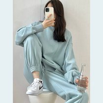 Early autumn 2021 New Net red womens fashion leisure sports foreign style small man sweater two-piece set Autumn