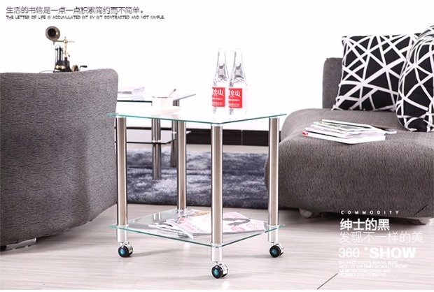 Multilayer góc vuông một vài nhỏ bàn cà phê sofa phòng khách hiện đại nhỏ gọn phía kính sành điệu một vài đồ nội thất căn hộ nhỏ - Bàn trà bàn ghế sofa gỗ