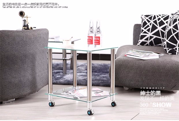 Multilayer góc vuông một vài nhỏ bàn cà phê sofa phòng khách hiện đại nhỏ gọn phía kính sành điệu một vài đồ nội thất căn hộ nhỏ - Bàn trà