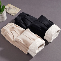 Girls baby cotton pants autumn and winter wear 2020 new velvet thickened pants childrens winter Western-style trousers