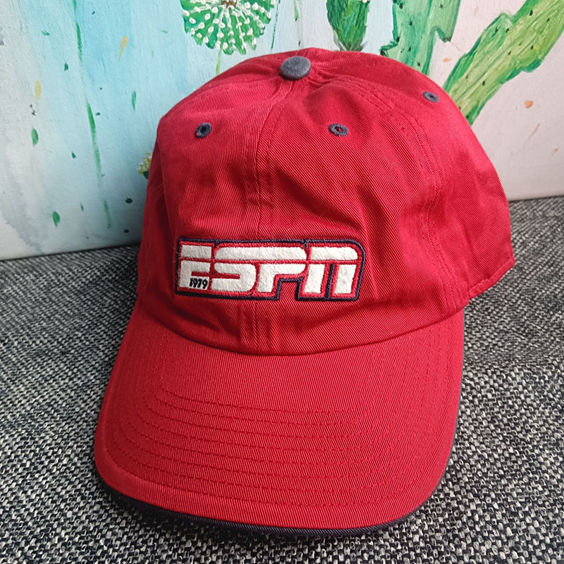 5-722-17 Original Foreign Trade Espn Commemorative Edition Red Embroidered Logo Fully Enclosed Baseball Cap
