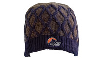 Single top Lowe Alpine hit color embroidered embroidered double face with wool wire warm hat knit cold cap 1221-8