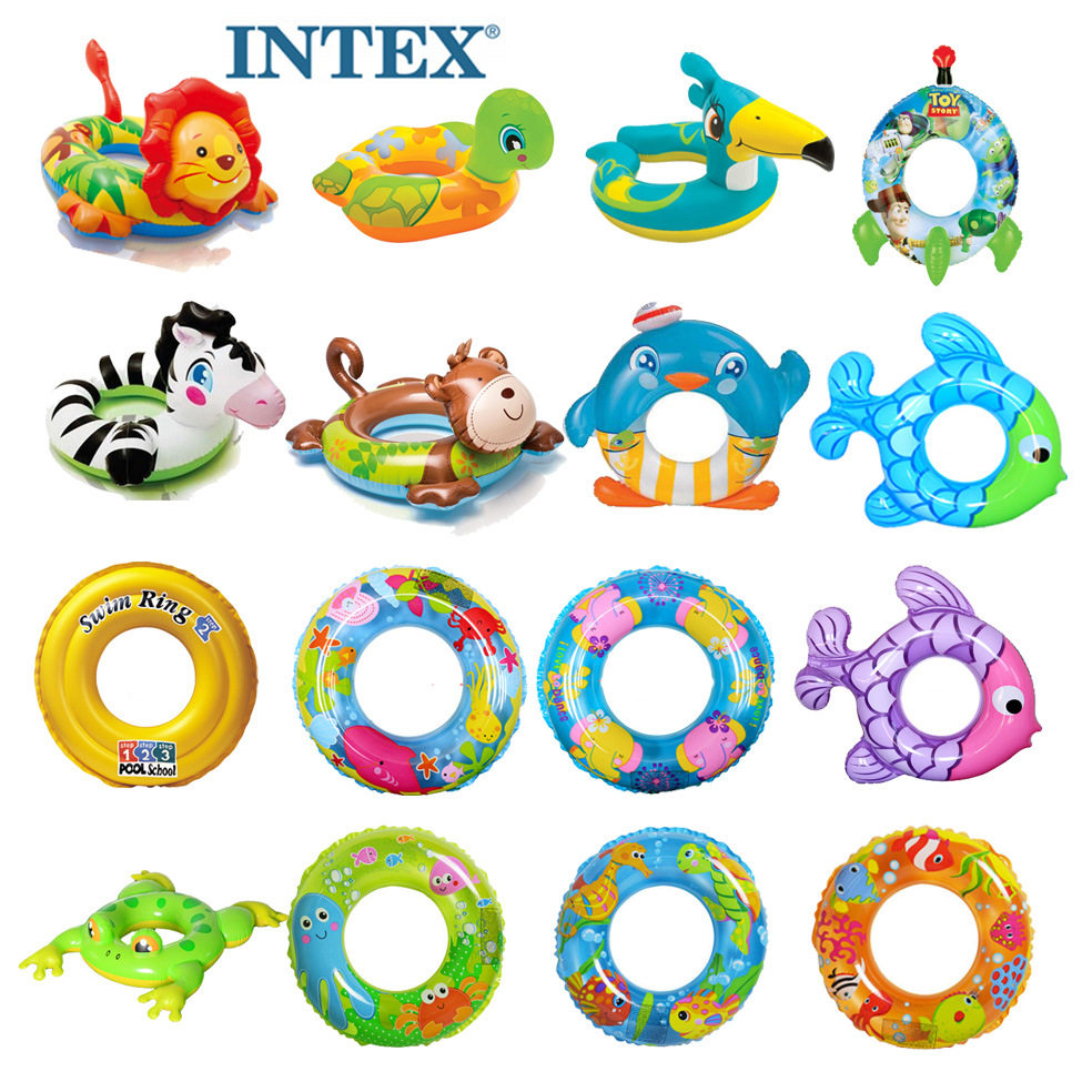 Children's swimming ring thickened male and female baby child floating ring Baby inflatable life-saving armpit ring Animal shape swimming ring