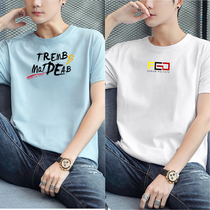 2022 Summer new Playboy male short sleeve T-shirt pure cotton round collar half sleeve Compassionate Loot Jacket Tide