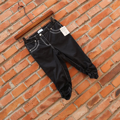Clearance! For export to Europe and America, there is a single stock of girls' and children's clothing with a loose waist and a slim seven-point slimming short pants for summer