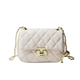 纳兰杜 Белая сумка через плечо, сумка для телефона, в стиле Шанель, из натуральной кожи