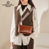 纳兰杜 Демисезонный ремешок для сумки, ретро сумка через плечо, из натуральной кожи, премиум класс