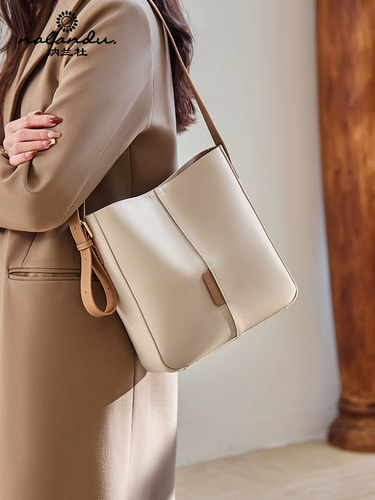 纳兰杜 Сумка через плечо, вместительная и большая сумка для телефона, изысканный стиль, 2023, из натуральной кожи