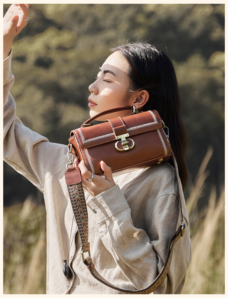  Летняя сумка через плечо, небольшая сумка, изысканный стиль, подарок на день рождения, из натуральной кожи Nalan du 