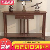 New Chinese Xuanguan Table Living room Rectangular Strips Case of Several Cabinets Incense Case Bar Table for table Shentai Solid wood Buddha table for table