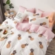 Nam Cực khỏa thân rửa sạch bông denim lanh chăn giường 1.8m ký túc xá độc thân ba mảnh phù hợp - Bộ đồ giường bốn mảnh