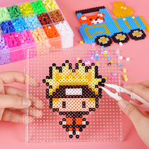 Fight Doudou handmade diy set Girl Puzzle Pat bean fusion pixel little girl jigsaw puzzle toy