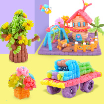 Christmas magic diy corn kernels toy chips children handmade material package kindergarten sticky girl