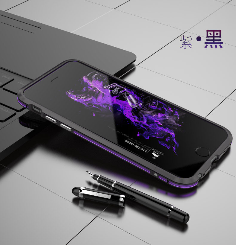 Luphie Bicolor Blade Sword Slim Light Aluminum Bumper Metal Shell Case for Apple iPhone 6S Plus/6 Plus & iPhone 6S/6