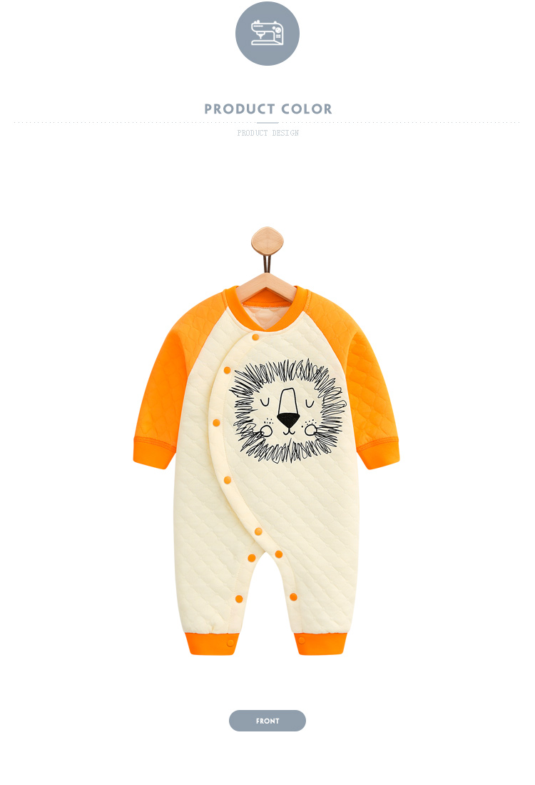 Quần áo trẻ em bằng vải bông cho bé 1 tuổi Mùa xuân bé 0-6 tháng Bộ đồ ngủ trẻ sơ sinh cotton ấm cho trẻ em mùa đông áo liền quần ngộ nghĩnh cho bé