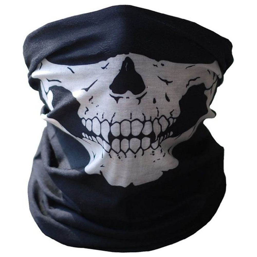 Foulard magique multifonctionnel, respirant et sans coutures, motif crâne et fantôme, masque de cyclisme, cache-cou chaud_voghion.com