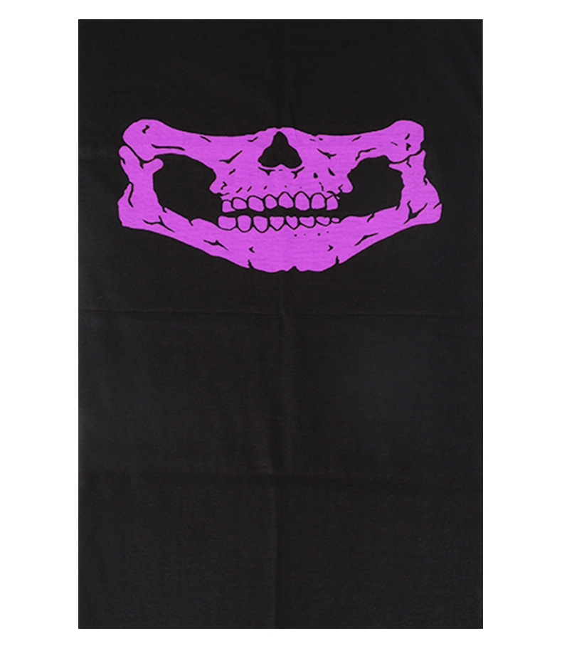 Foulard magique multifonctionnel, respirant et sans coutures, motif crâne et fantôme, masque de cyclisme, cache-cou chaud_voghion.com
