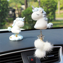 Online Red Car Pendant Car Pendant Accessories Woman Upscale Car Decoration Lady Korea Cute On-board Rearview Mirror Hanging