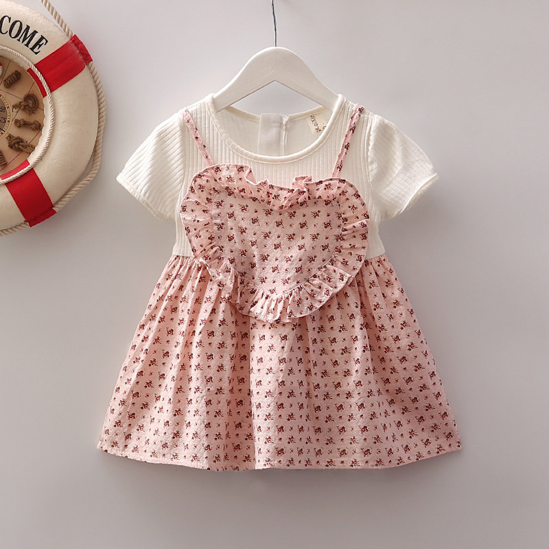 3-6-9-month female baby fake two foreign-mounted baby pendant with skirt 0-2-year-old child foreign princess dress