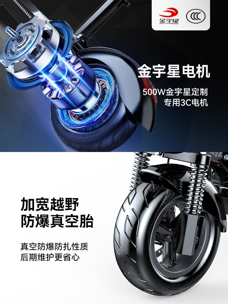 Xilop Electric Scooter, Foldable Electric Vehicle, Ride-Hailing Two-Wheeler, Small Vehicle, Mini Electric Bike