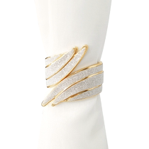 Simple curtain tie light luxury high-end window screen buckle metal diamond curtain tie creative tie and lanyard