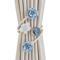 Creative branch flower curtain straps a pair of modern and simple white gauze buckle storage clips bedroom decoration trinkets