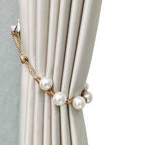 Pearl curtain straps French light luxury curtain hook straps cute storage straps internet celebrity strap ties ins