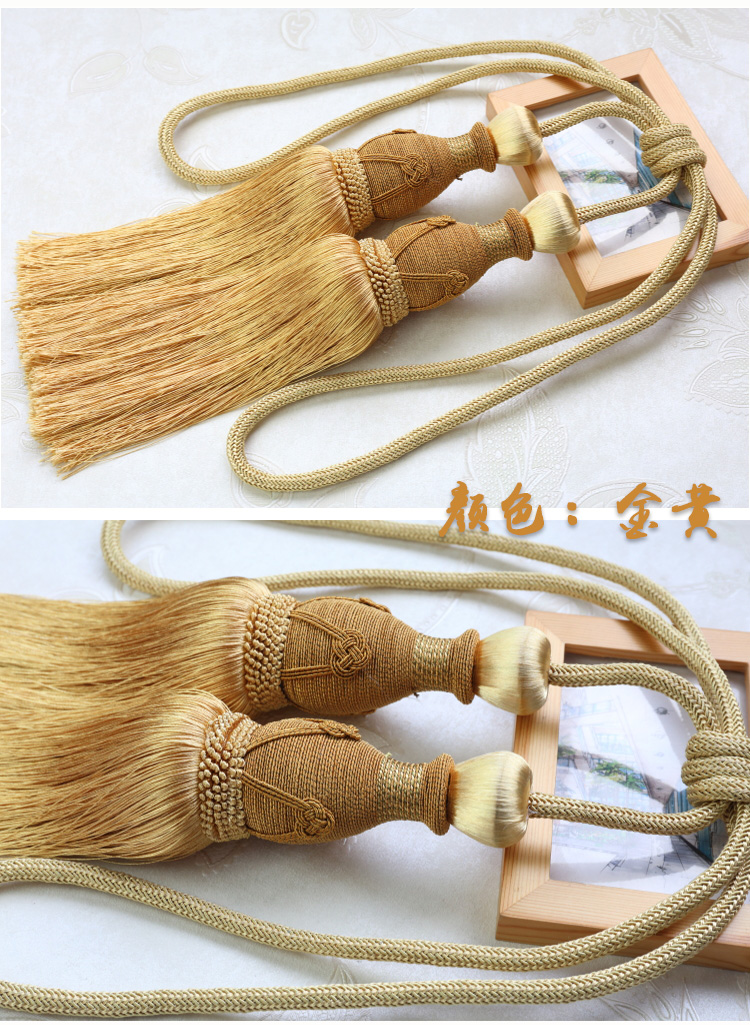 Nước Margin Quay Handball Đôi bóng Rèm Tie Băng Rope Bóng Treo Fringe Rèm Buckle Sân Vườn Băng - Phụ kiện rèm cửa khung treo rèm cửa