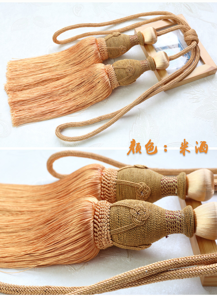 Nước Margin Quay Handball Đôi bóng Rèm Tie Băng Rope Bóng Treo Fringe Rèm Buckle Sân Vườn Băng - Phụ kiện rèm cửa khung treo rèm cửa