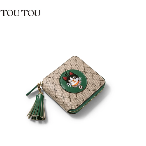 toutou Tide, модный короткий бумажник, универсальная сумка через плечо, вместительный и большой кошелек
