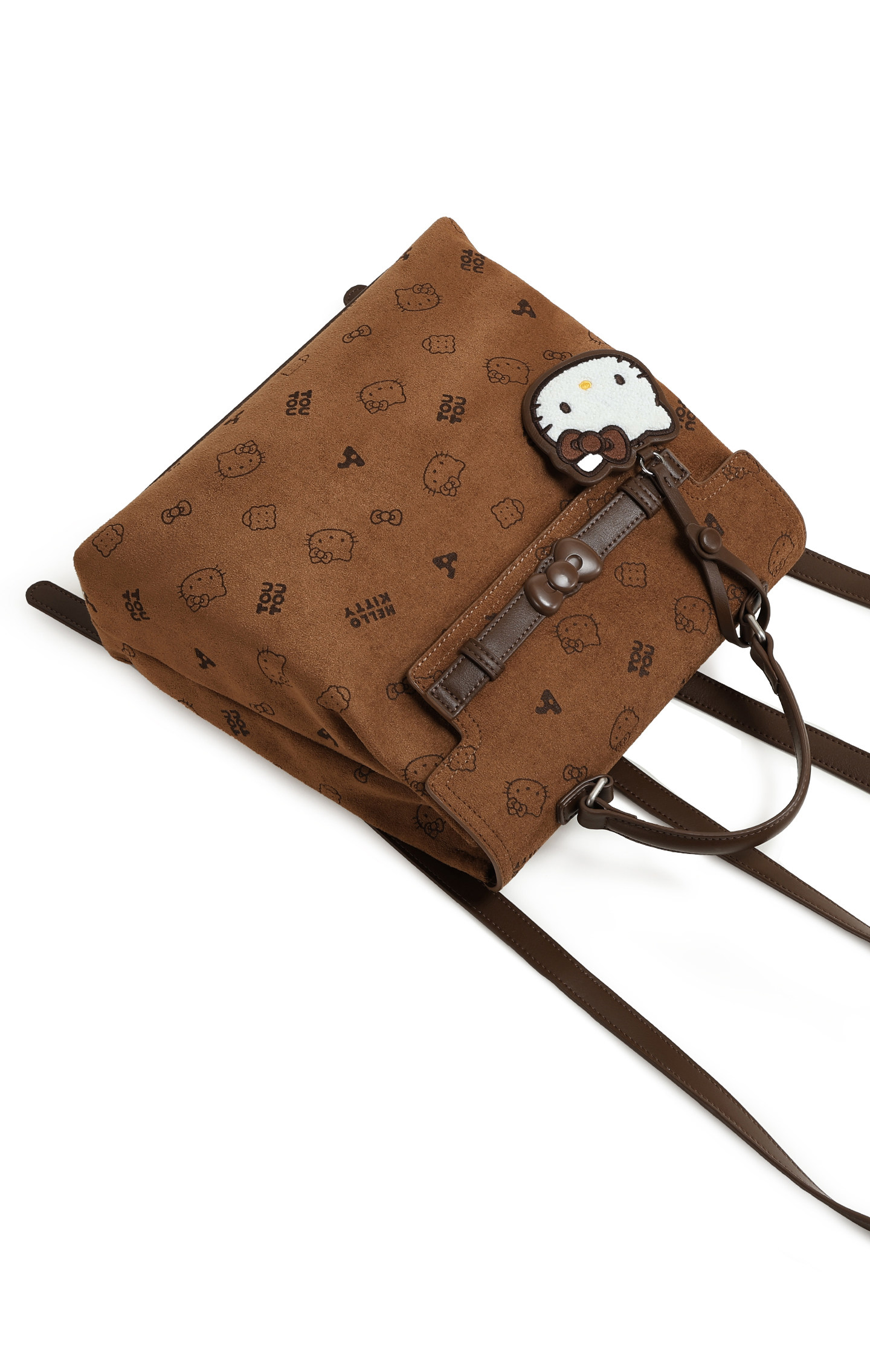 TOUTOU Soft Chocolate Brown Snap Backpack