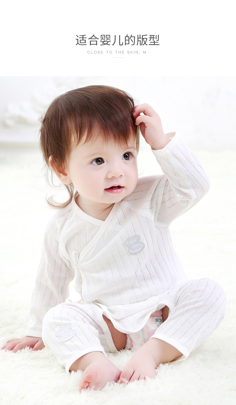 Quần áo trẻ em tu sĩ mùa xuân và mùa thu cotton Bộ đồ lót sơ sinh 3 tháng 6 quai đồ ngủ mùa đông quần áo trẻ sơ sinh đồ vest bé trai