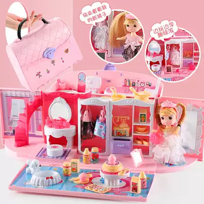 Xiaoling toy little girl 3 a 9 year old doll house Princess Villa House 6 girls 7 birthday children birthday gift